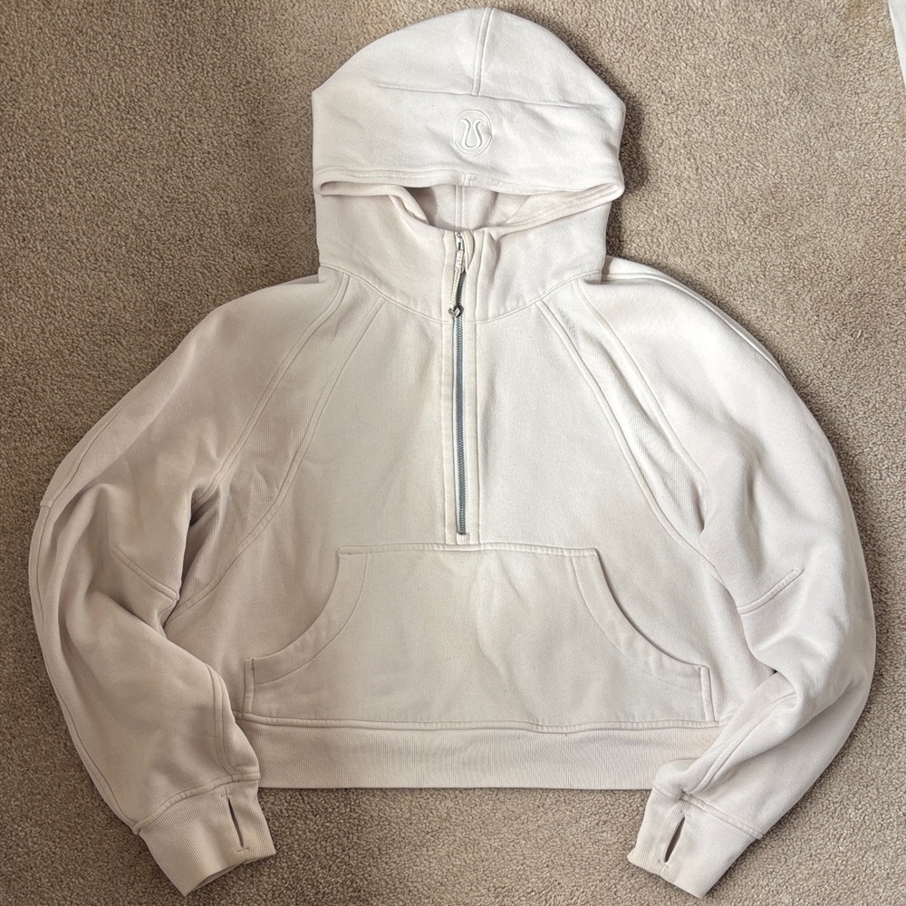 Lululemon Athletica Cream Fleece Hoodie 🤍